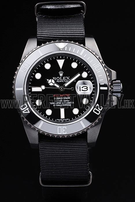 fake rolex band pro hunter black|rolex submariner pro hunter.